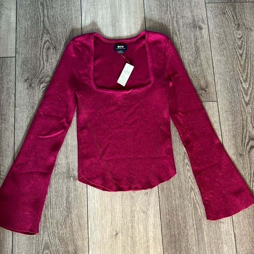 Maeve Fuchsia Long Sleeve Top